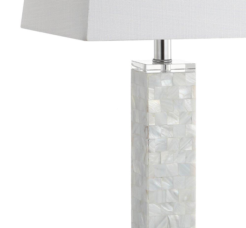 Set of Two 29" Clear Novelty Table Lamps With Shades