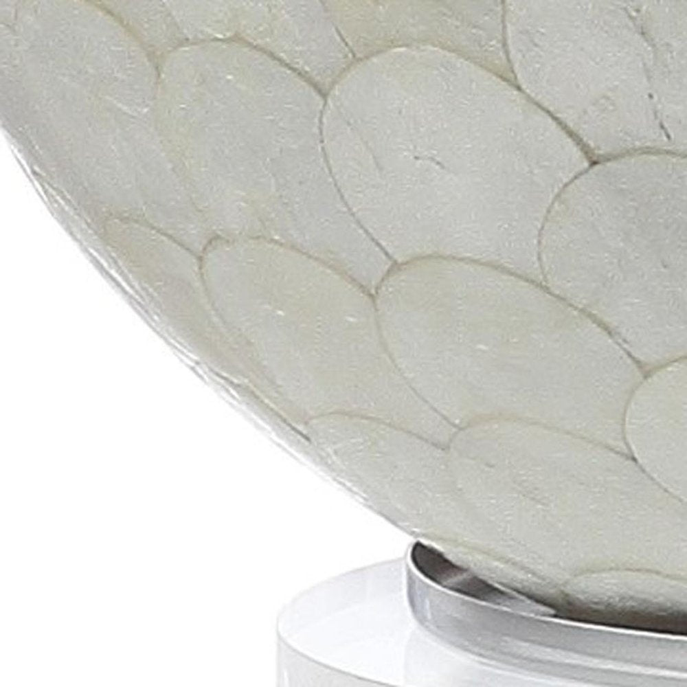 24" Clear Globe Lamp Base With Drum Shade