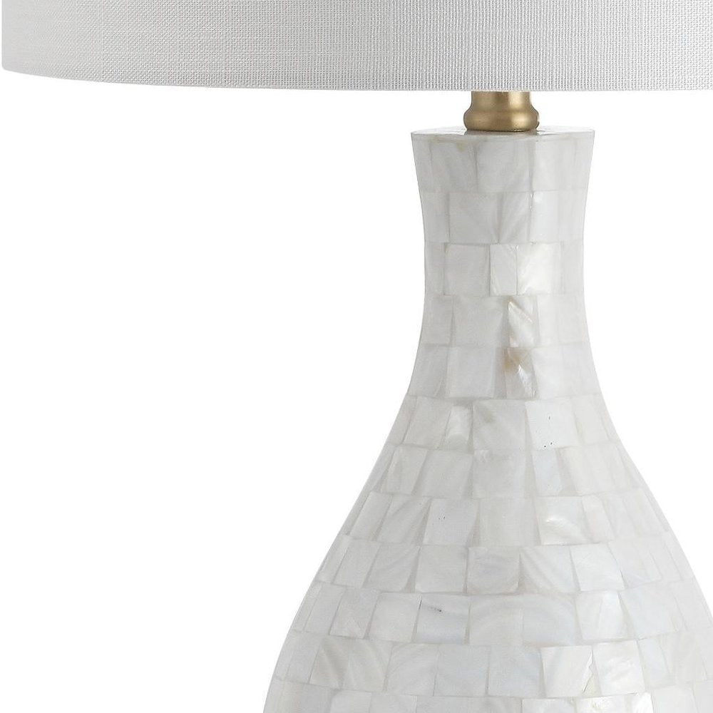 27" Clear Novelty Table Lamp With Drum Shade