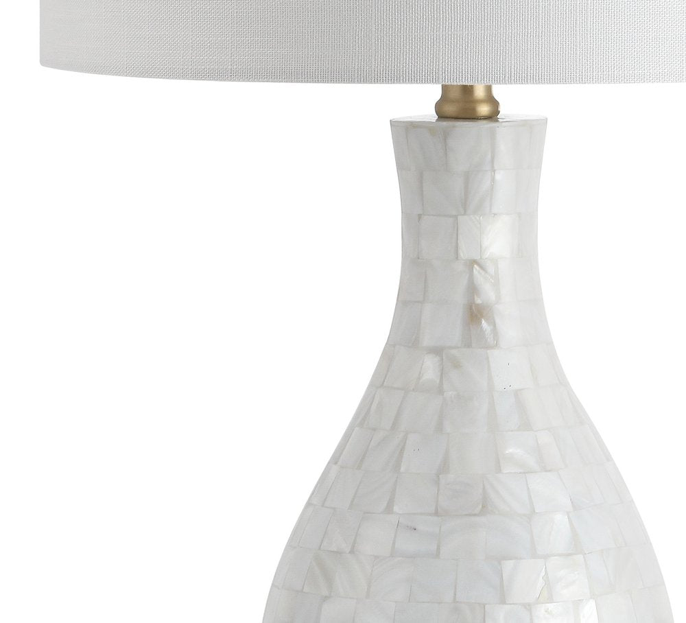 27" Clear Novelty Table Lamp With Drum Shade