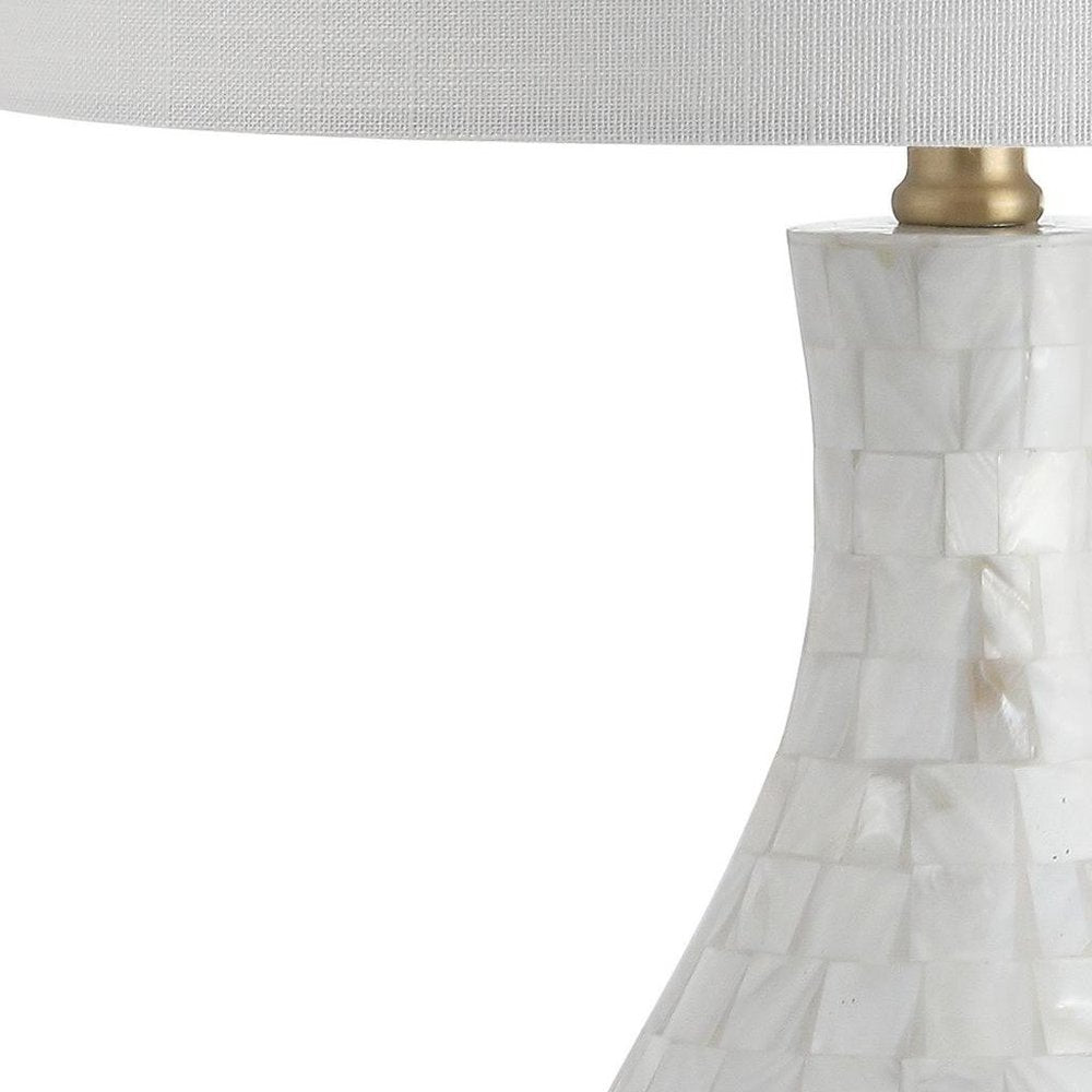 27" Clear Novelty Table Lamp With Drum Shade