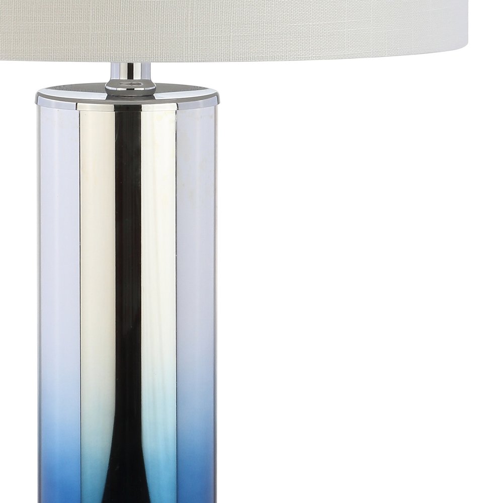 27" Clear Novelty Table Lamp With Drum Shade