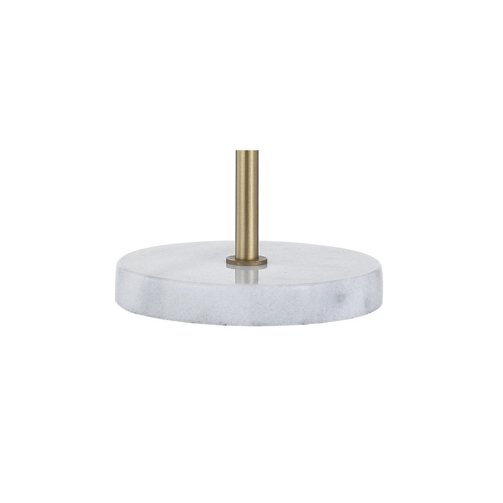 21" White Round Table Lamp