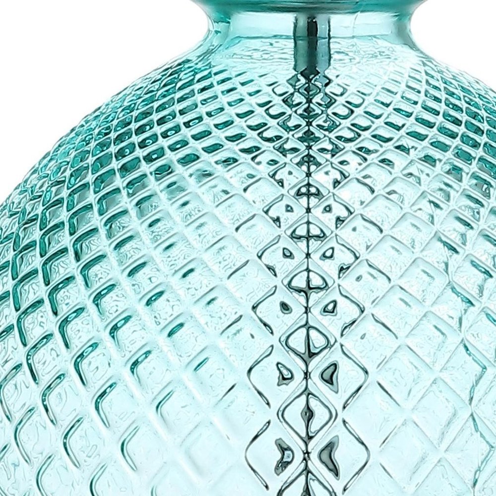 26" Clear Novelty Table Lamp With Drum Shade