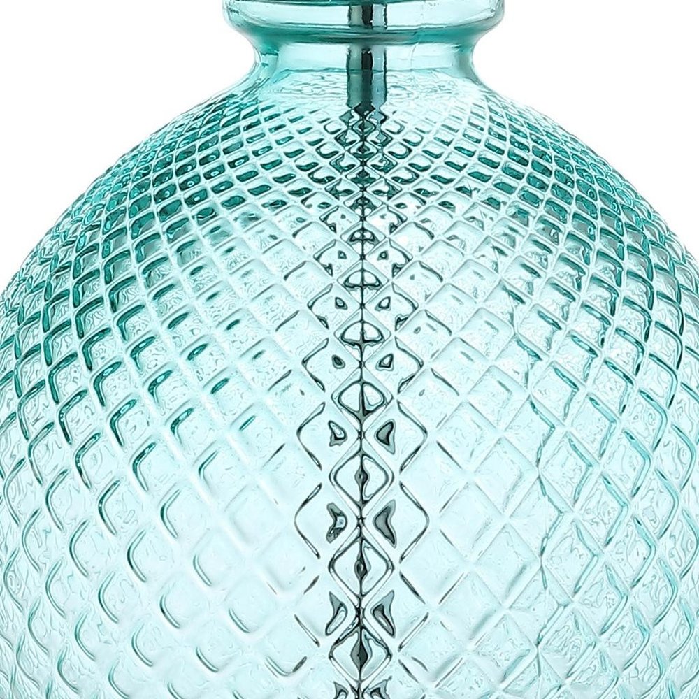 26" Clear Novelty Table Lamp With Drum Shade