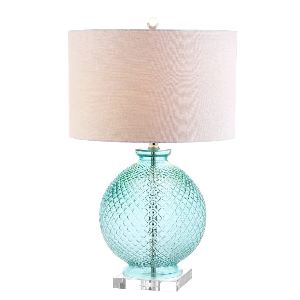 26" Clear Novelty Table Lamp With Drum Shade
