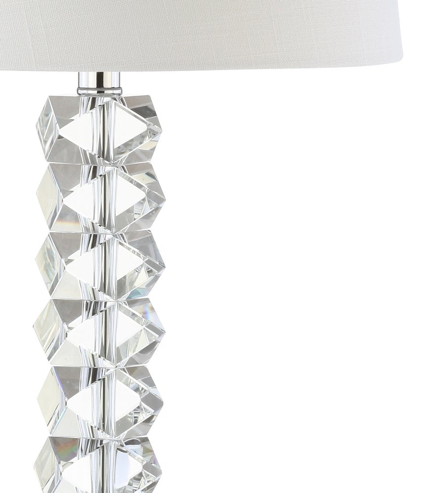 26" Clear Novelty Table Lamp With Drum Shade