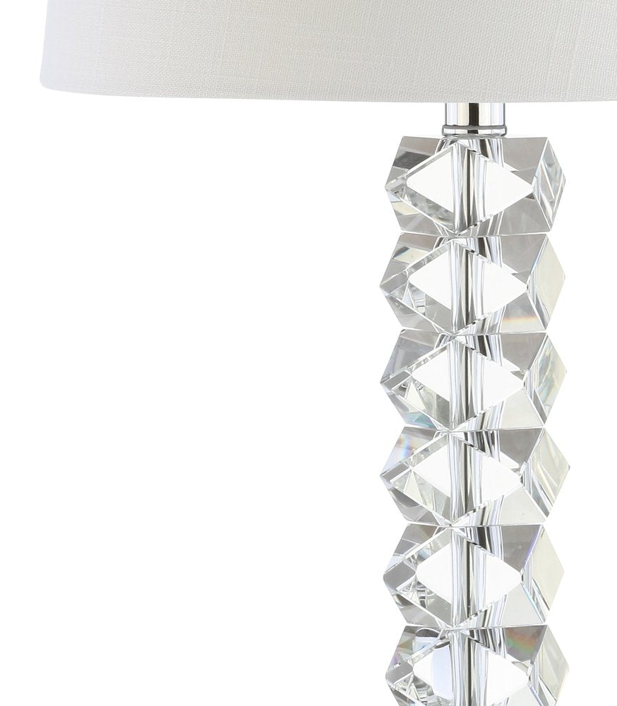 26" Clear Novelty Table Lamp With Drum Shade