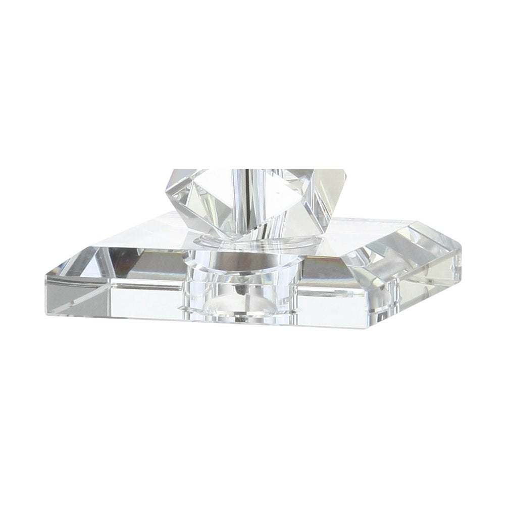 26" Clear Novelty Table Lamp With Drum Shade