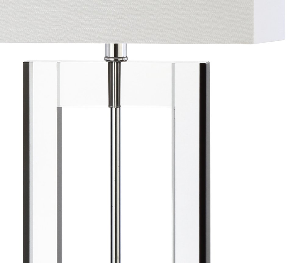 26" Clear Novelty Table Lamp With Drum Shade