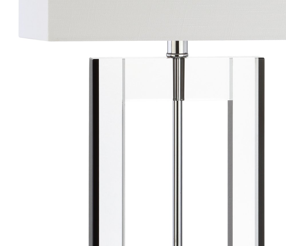 26" Clear Novelty Table Lamp With Drum Shade