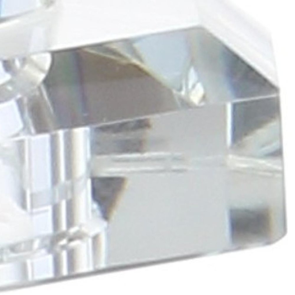 25" Clear Novelty Table Lamp With Drum Shade