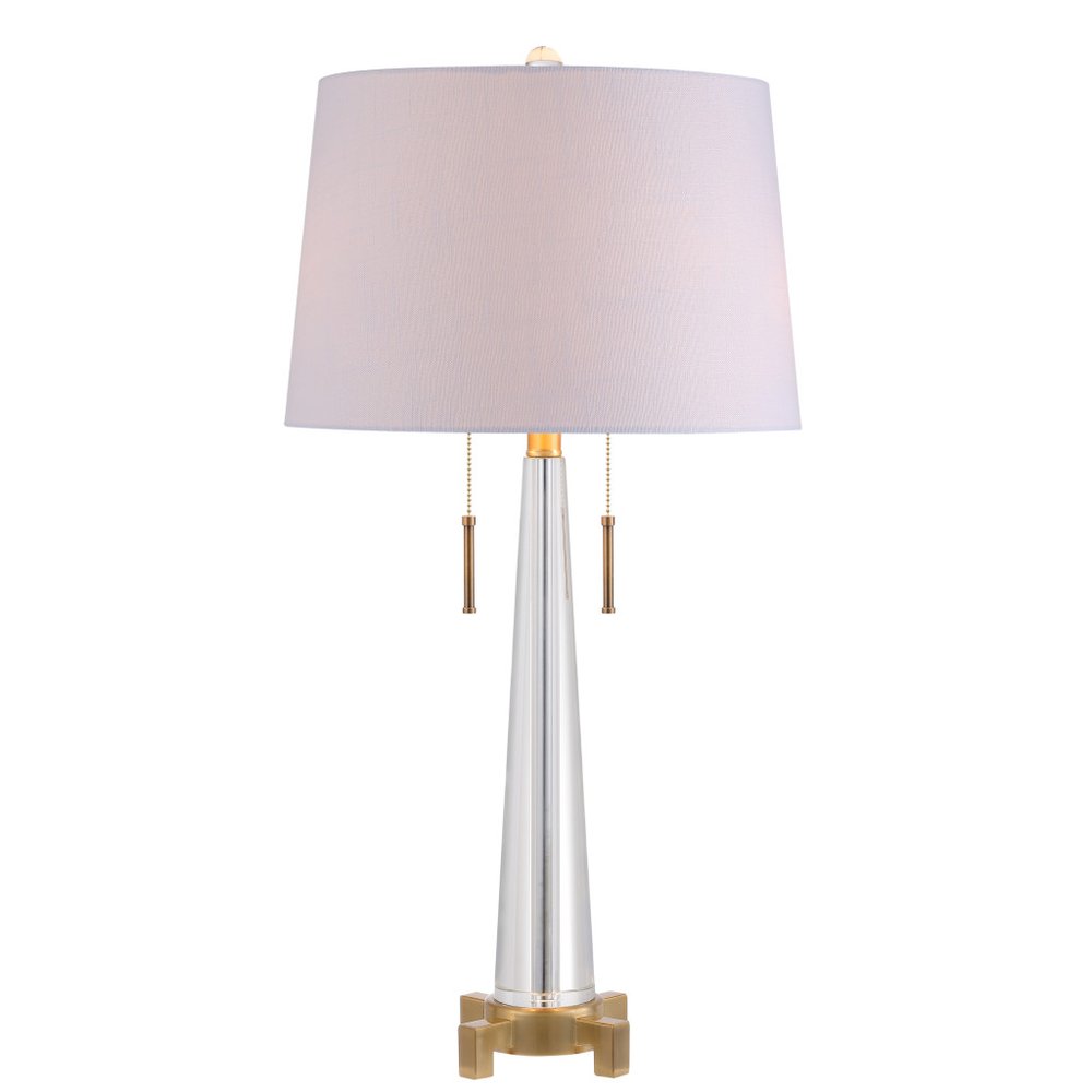 30" Gold Novelty Table Lamp With Empire Shade