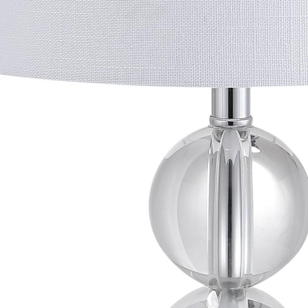 18" Clear Novelty Table Lamp With Drum Shade