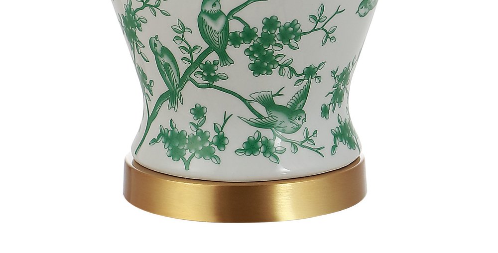 22" Gold Urn Table Lamp With Empire Shade