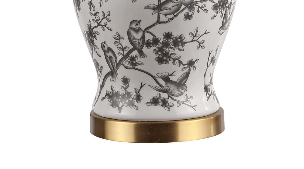22" Gold Urn Table Lamp With Empire Shade