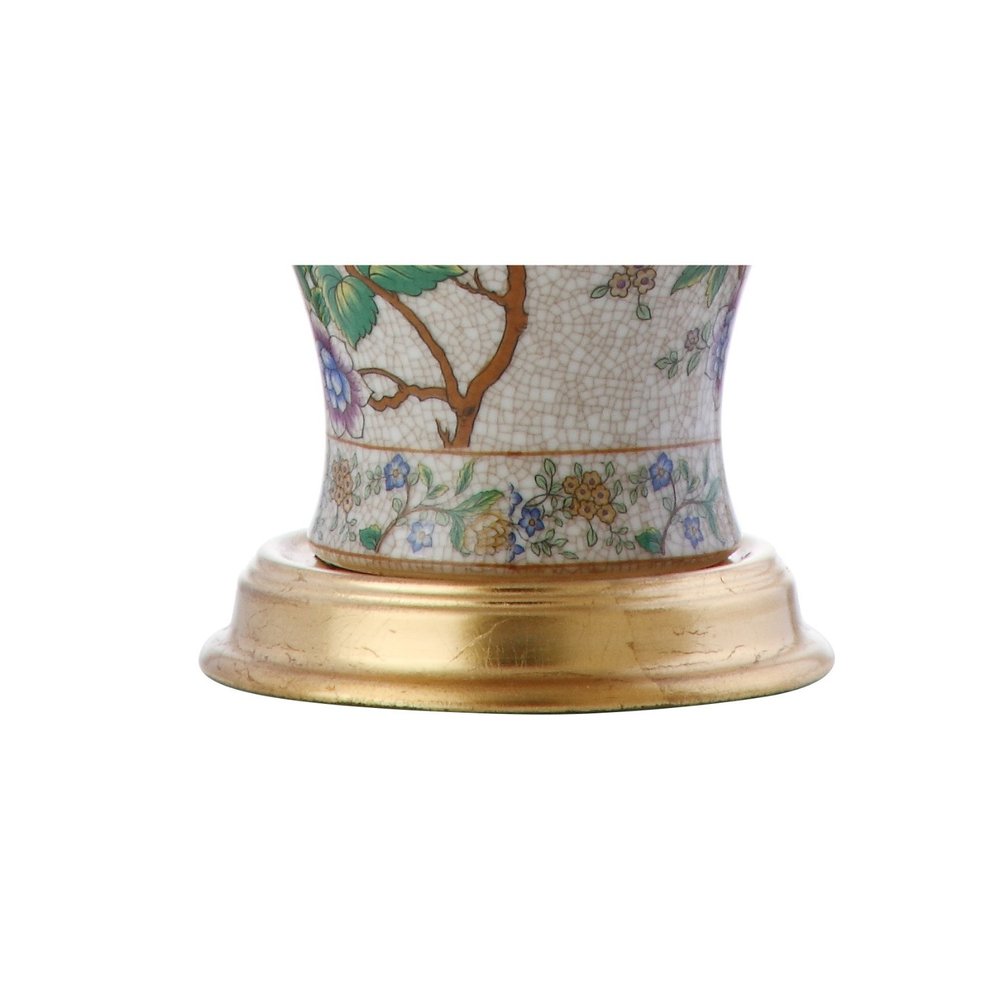 24" Gold And Off White Urn Table Lamp With Empire Shade