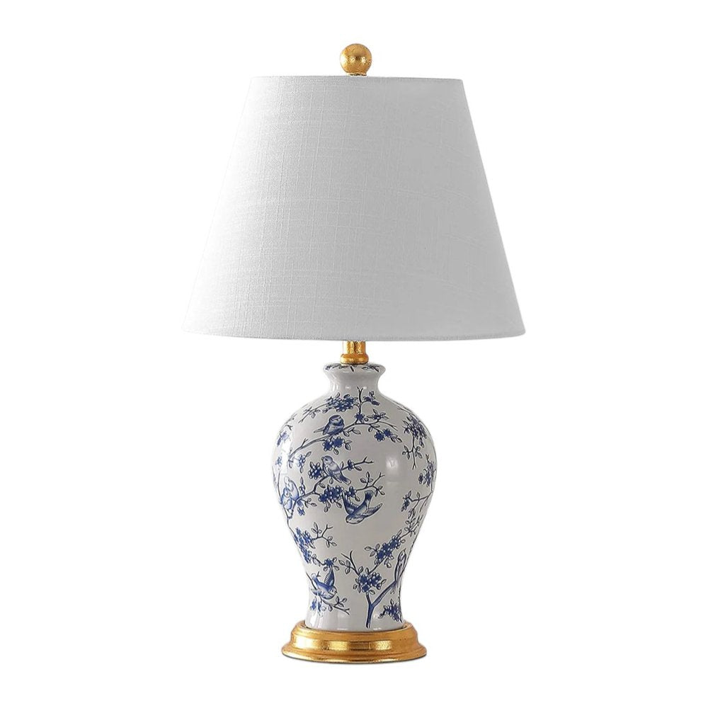 24" Gold Urn Table Lamp With Empire Shade