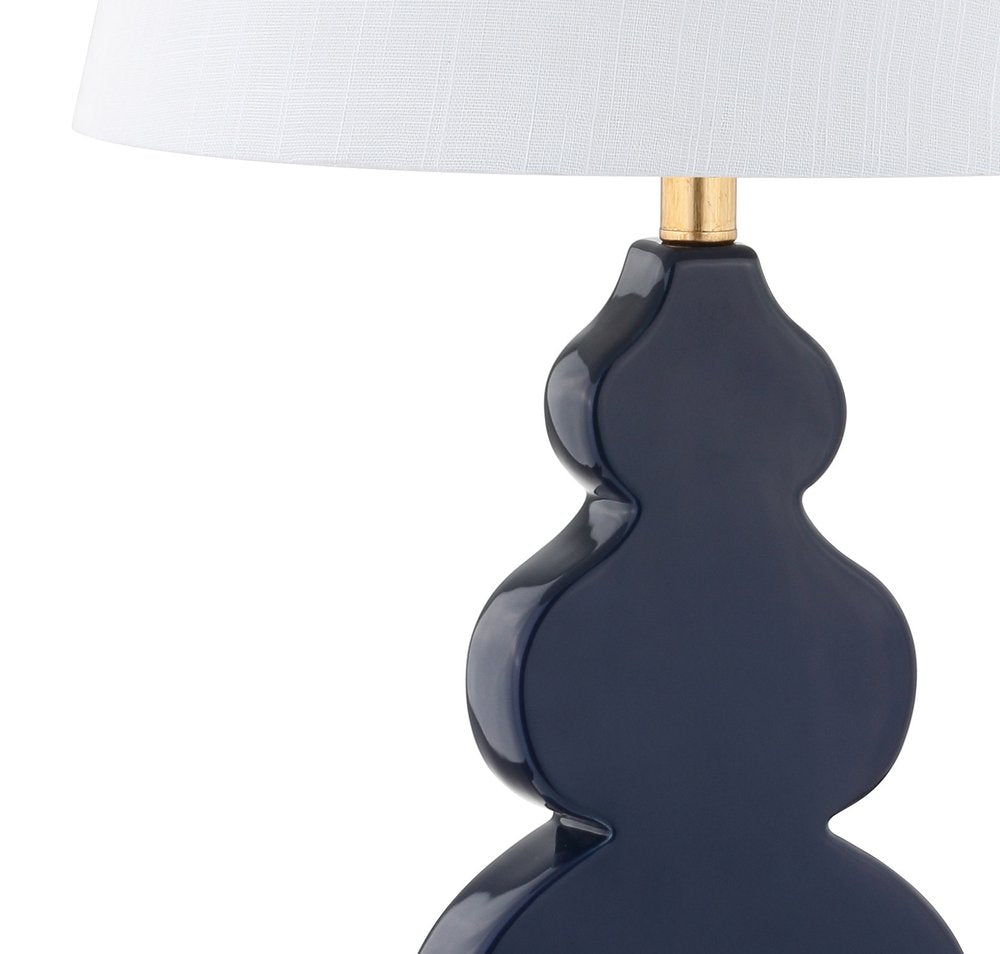 29" Gold Novelty Table Lamp With Drum Shade