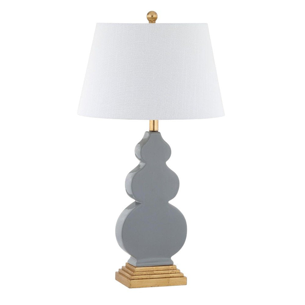 29" Gold Novelty Table Lamp With Drum Shade