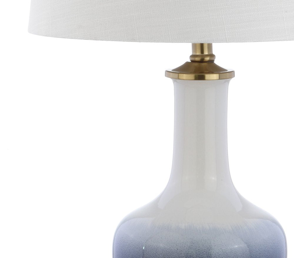 25" Gold Novelty Table Lamp With Drum Shade