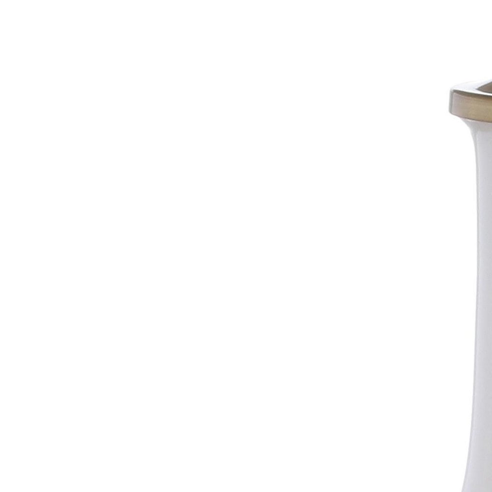 25" Gold Novelty Table Lamp With Drum Shade