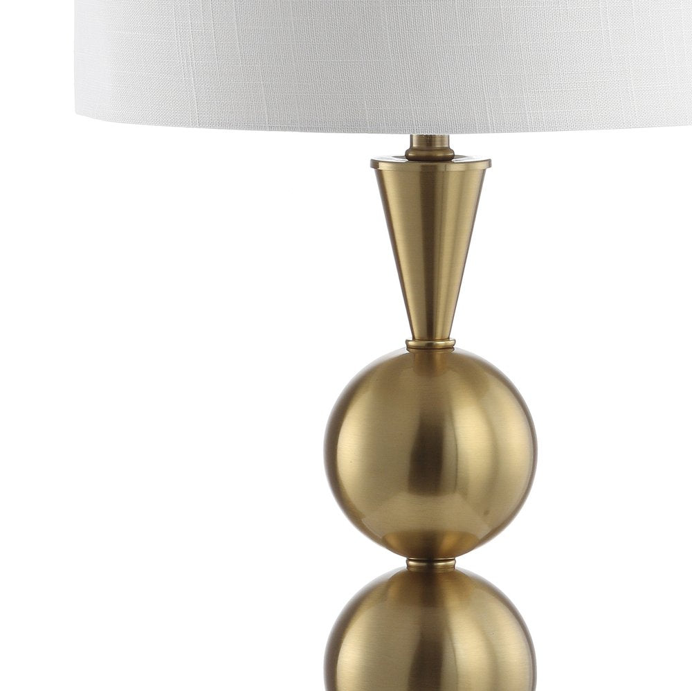 33" Gold Novelty Table Lamp With Drum Shade