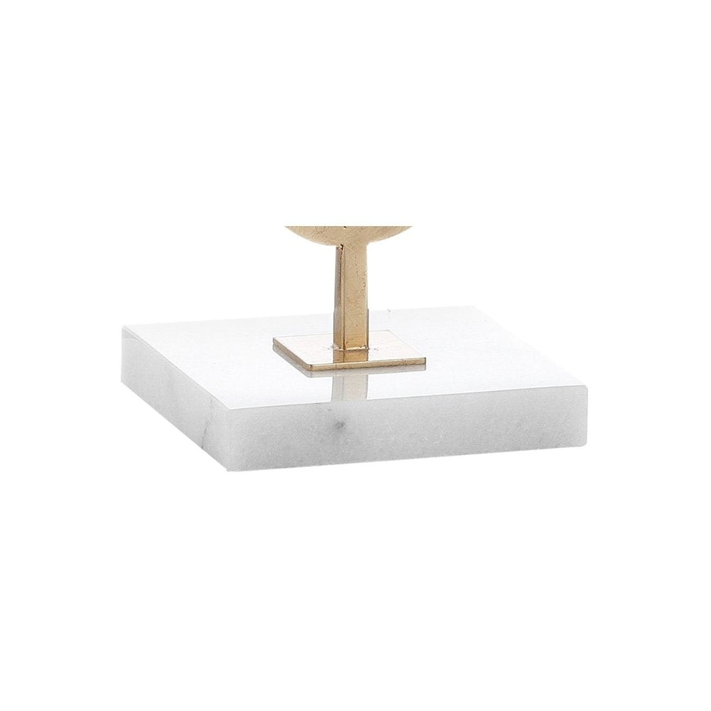 31" White Novelty Table Lamp With Drum Shade