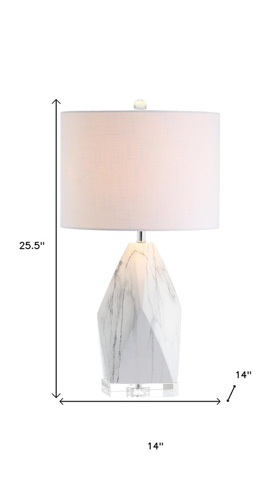 26" Clear Novelty Table Lamp With Drum Shade