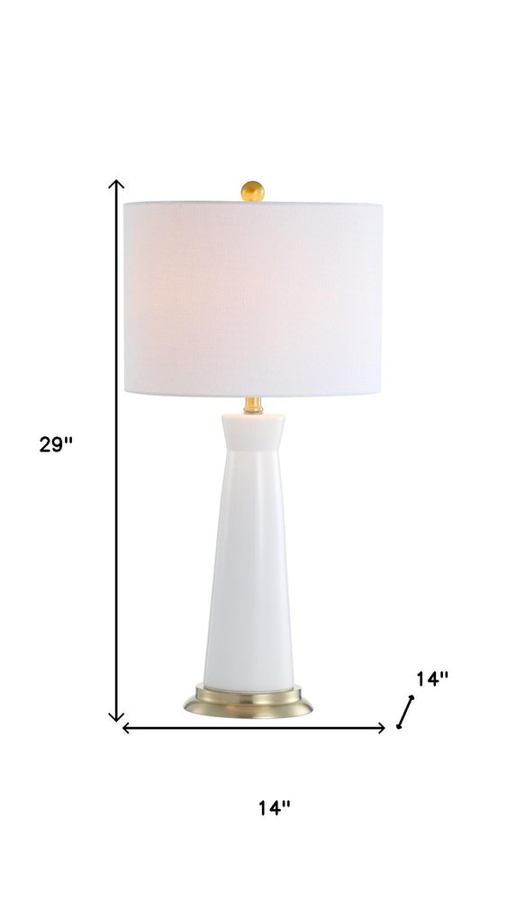 29" Gold Novelty Table Lamp With Globe Shade