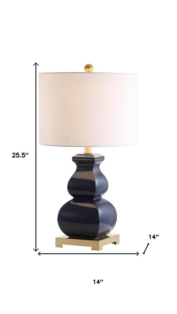26" Gold Novelty Table Lamp With Globe Shade