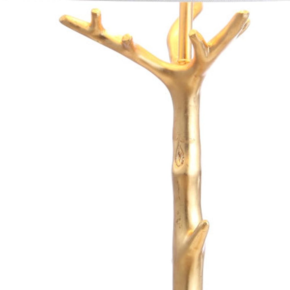 34" Gold Novelty Table Lamp With Empire Shade