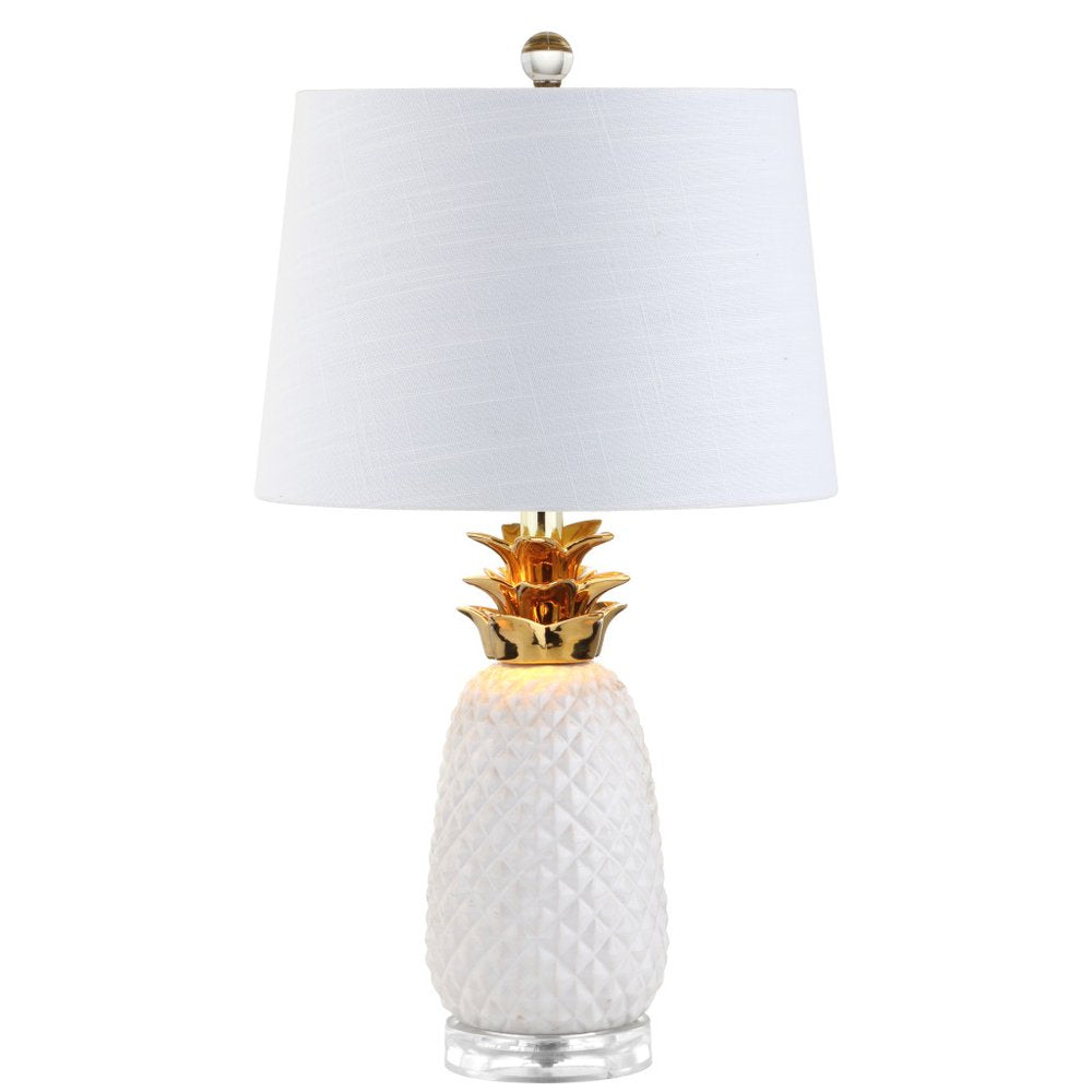 23" Clear Novelty Table Lamp With Drum Shade