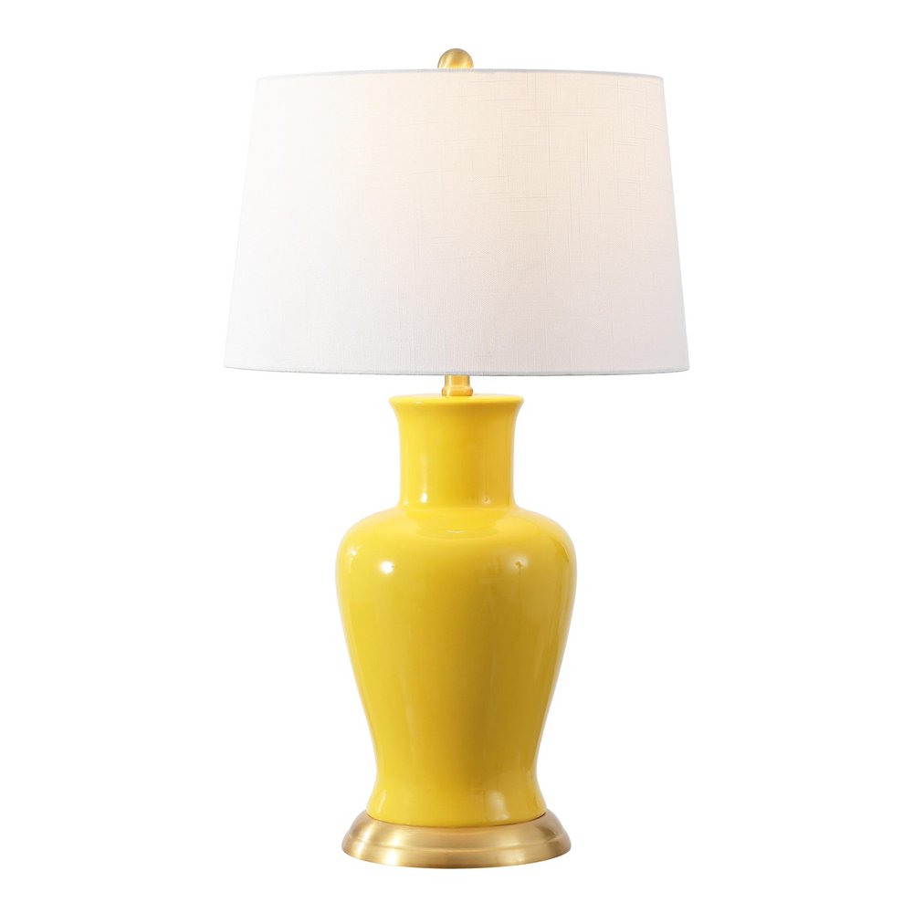 29" Gold Urn Bedside Lamp With Empire Shade