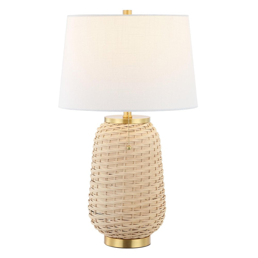 25" Gold Urn Table Lamp With Empire Shade