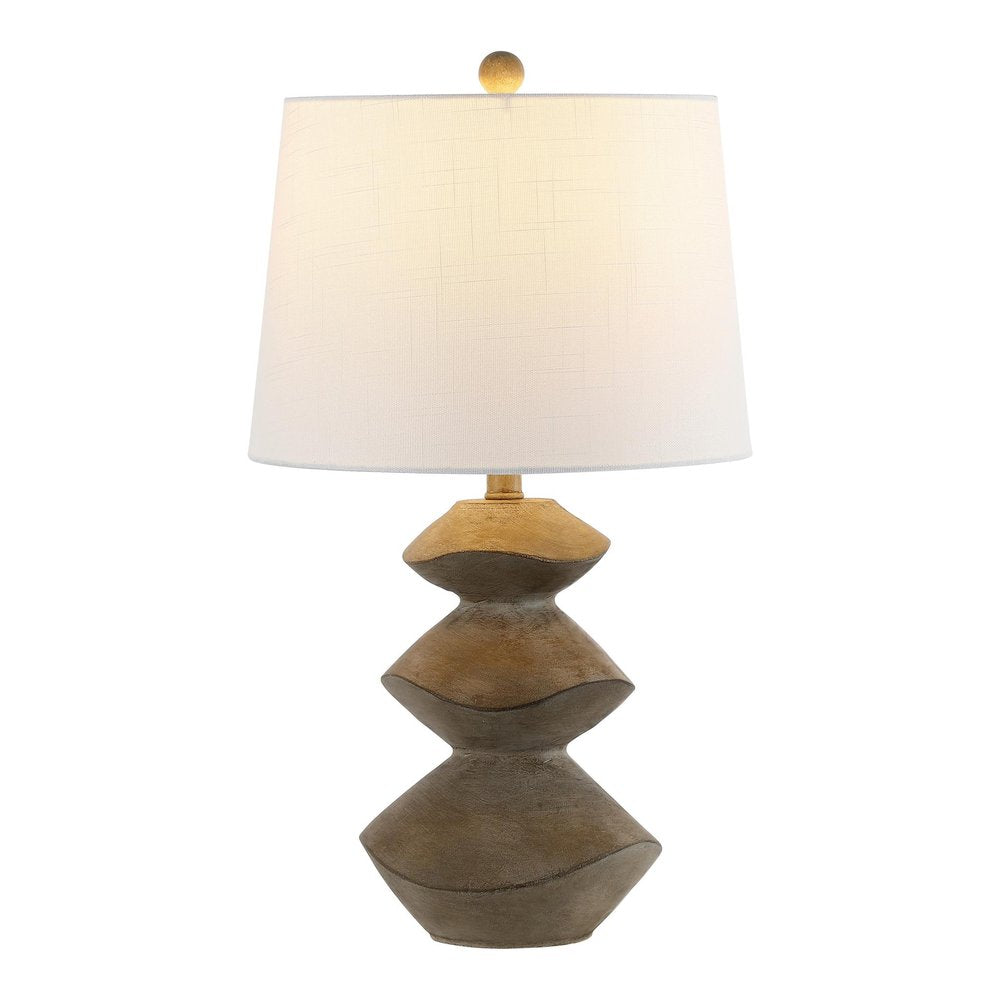 25" Clear Novelty Table Lamp With Empire Shade
