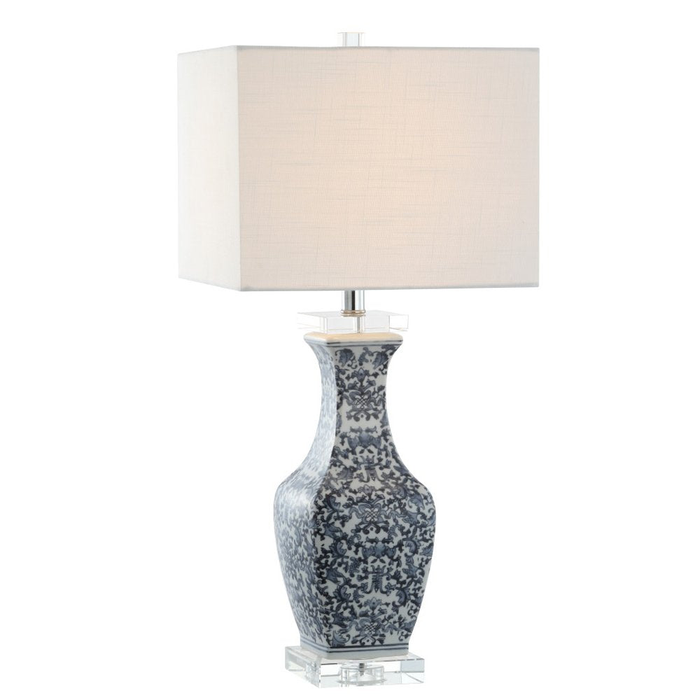28" Clear Novelty Table Lamp With Square Shade