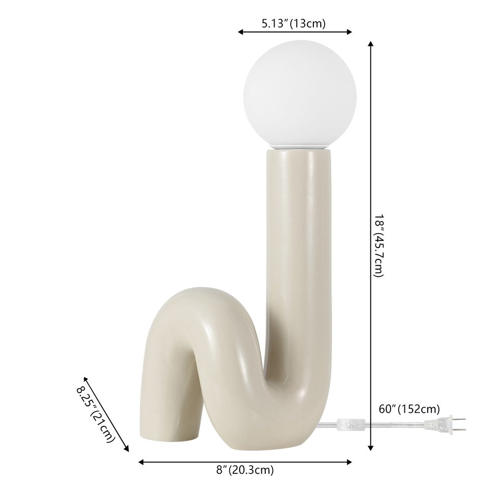 18" Clear Novelty Table Lamp