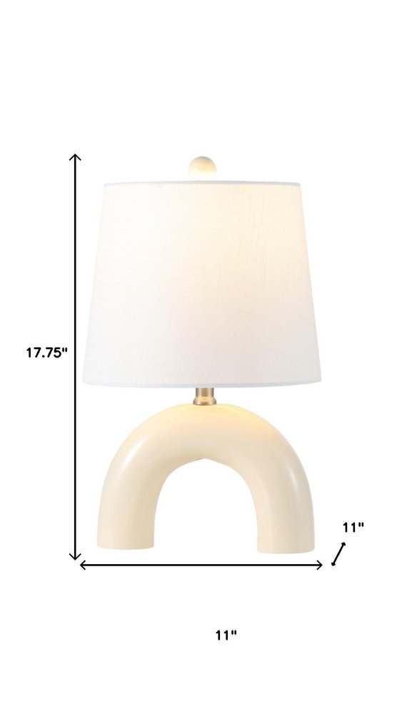 Set of Two 18" Clear Novelty Table Lamps With Empire Shades