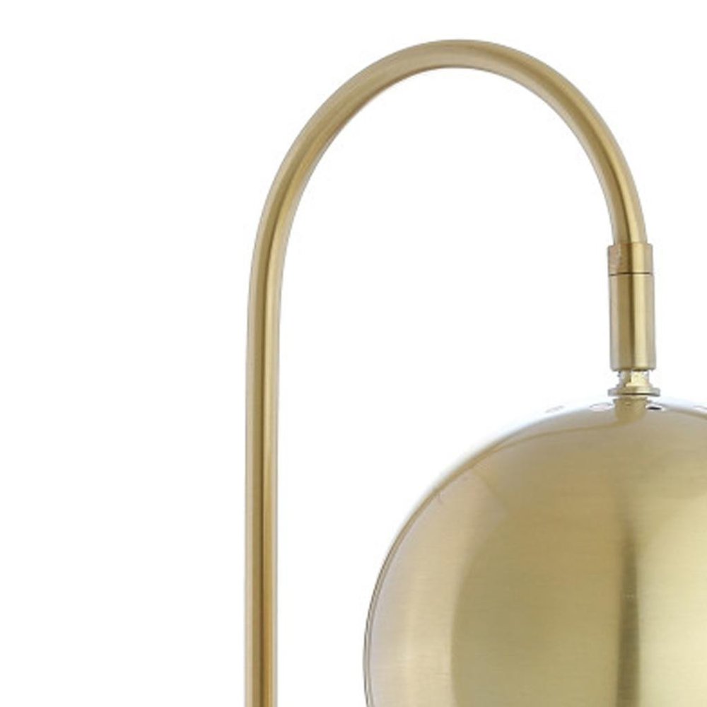 24" White Novelty Table Lamp With Globe Shade