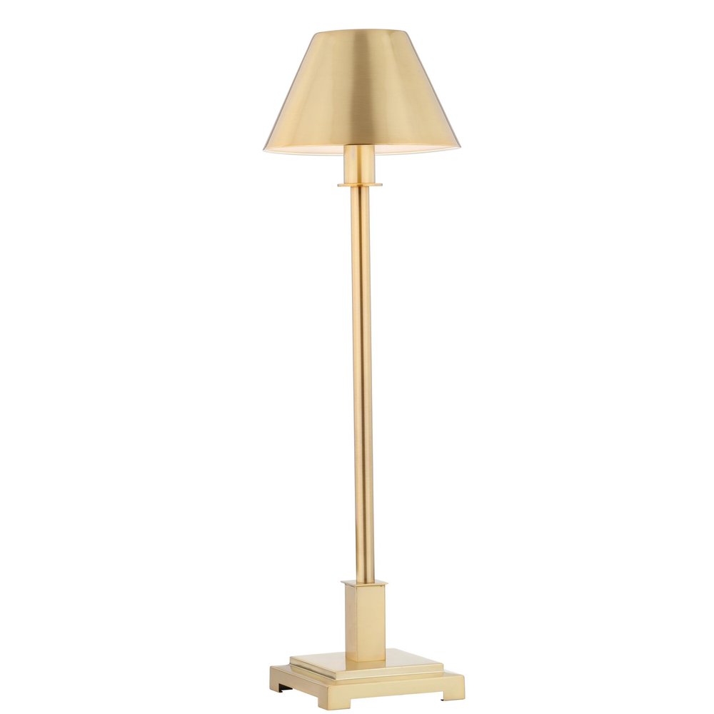 26" Gold Novelty Table Lamp With Drum Shade