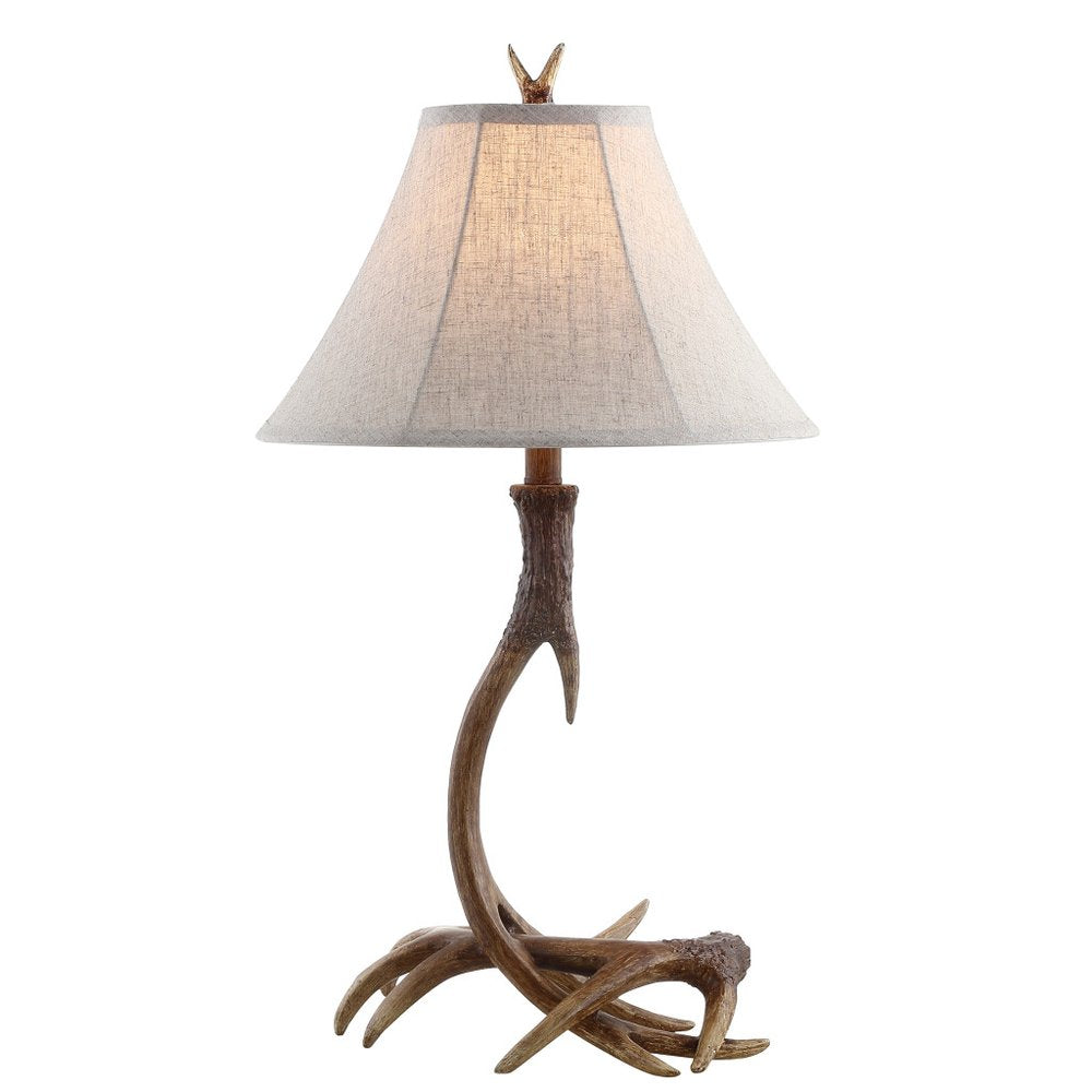 28" Brown Novelty Table Lamp With Globe Shade