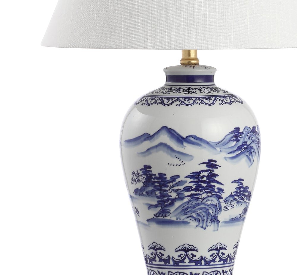 27" Gold Novelty Table Lamp With Empire Shade