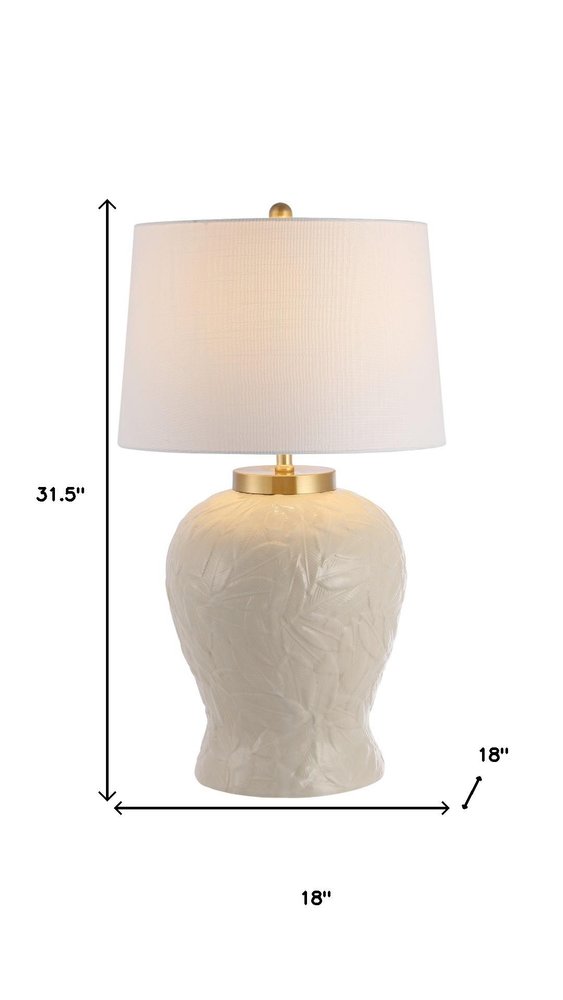 32" Clear Novelty Table Lamp With Empire Shade