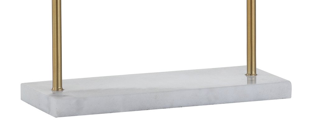 14" White Novelty Table Lamp With Novelty Shade