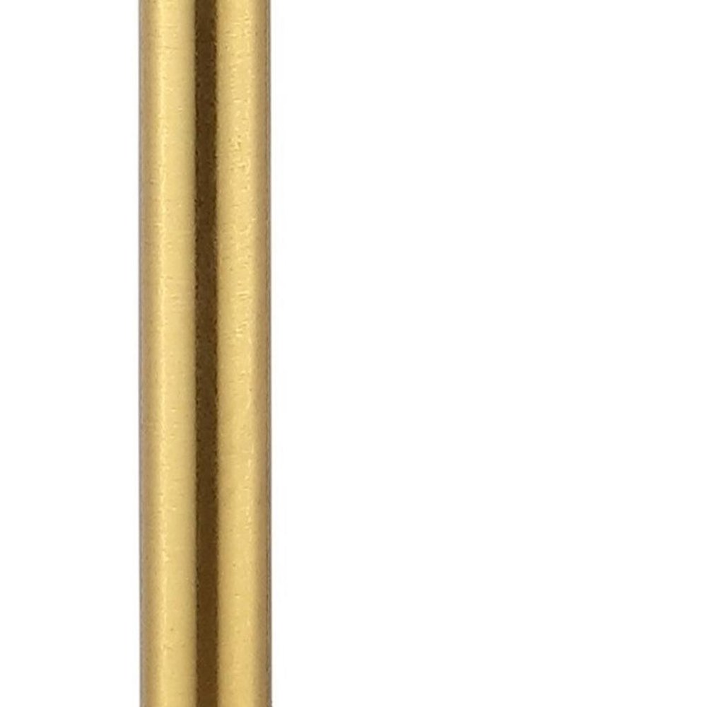28" White Table Lamp With Globe Shade