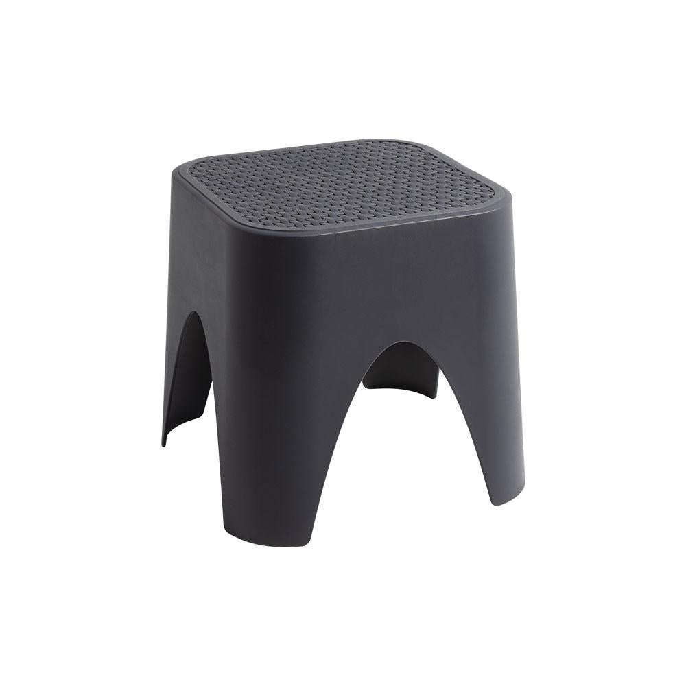 15" Plastic Outdoor Footstool Ottoman