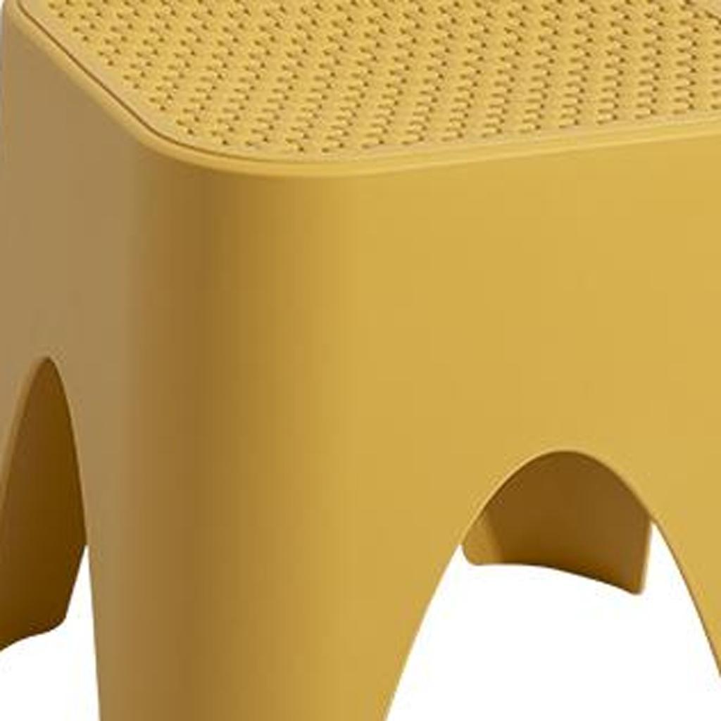 15" Plastic Outdoor Footstool Ottoman