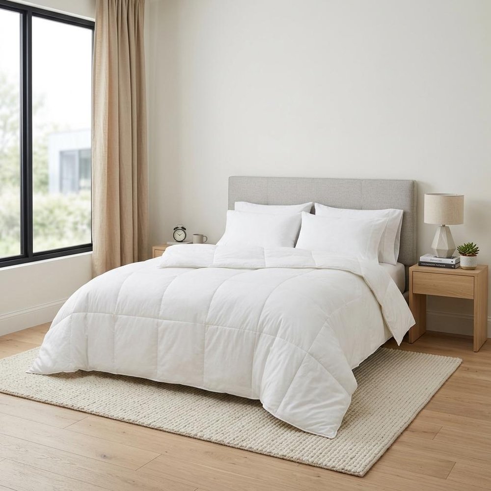 White King Cotton Washable Microfiber Down Alternative Comforter