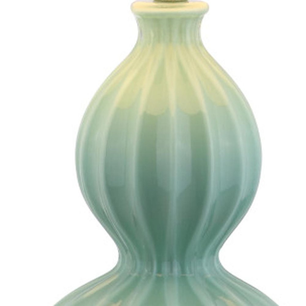 28" Clear Novelty Table Lamp With Drum Shade